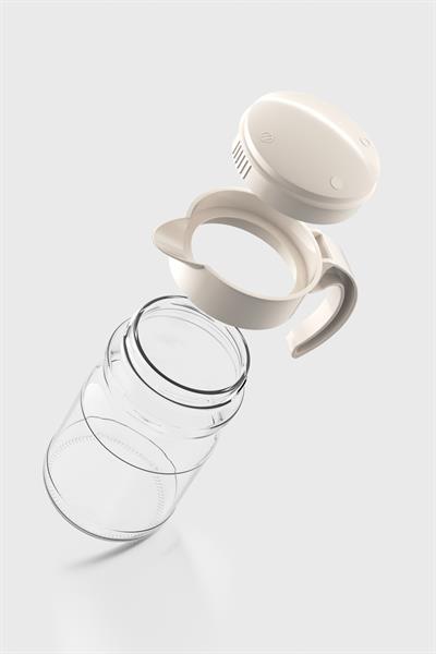 Renga Spiro 1700 ml Bej Kapaklı Cam Sürahi 111031