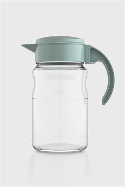 Renga Spiro 1700 ml Pastel Yeşil Kapaklı Cam Sürahi 111031