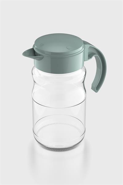 Renga Spiro 1700 ml Pastel Yeşil Kapaklı Cam Sürahi 111031