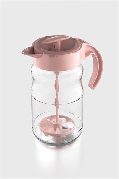 Renga Spiro 1700 ml Pudra Kapaklı Cam Karıştırma Sürahisi 111030