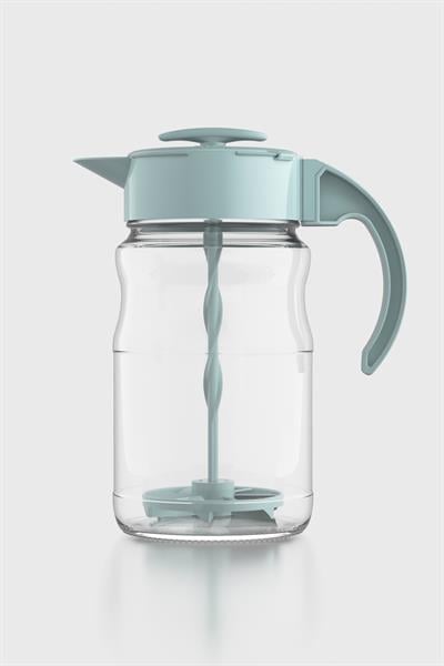 Renga Spiro 1700 ml Turkuaz Kapaklı Cam Karıştırma Sürahisi 111030