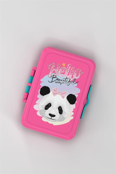 Renga Tondo Desenli PP Çocuk Beslenme Kabı 192008 Pembe