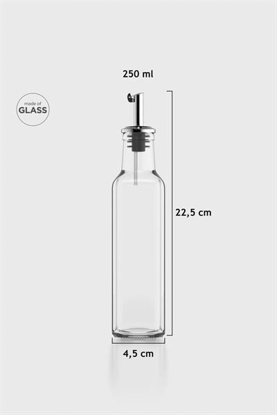 Renga Voca 250 ml Metal Kapaklı Tıpalı Cam Yağlık 151006