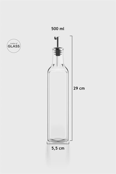 Renga Voca 500 ml Metal Kapaklı Tıpalı Cam Yağlık 151007