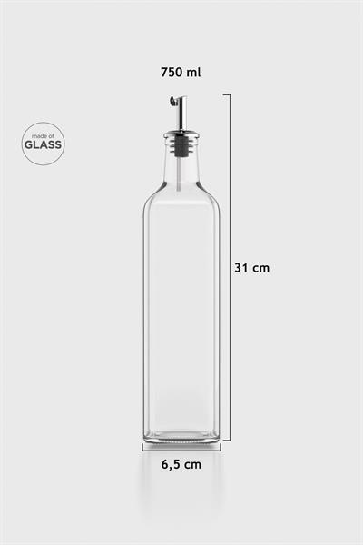 Renga Voca 750 ml Metal Kapaklı Tıpalı Cam Yağlık 151008