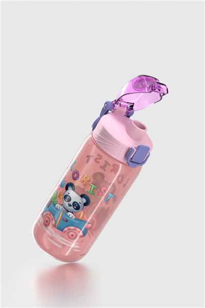 Renga Wave Desenli 530 ml Çocuk Matara 912168 Pembe