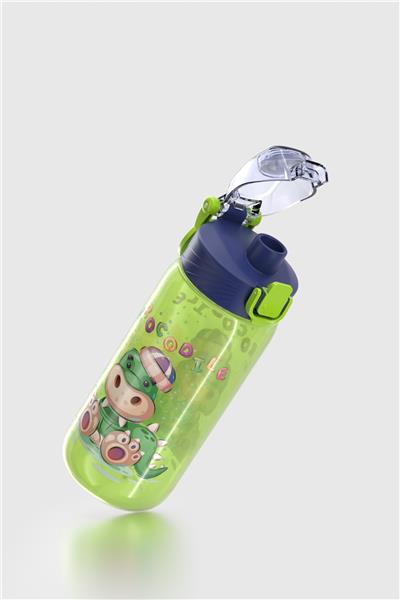 Renga Wave Desenli 530 ml Çocuk Matara 912168 Yeşil