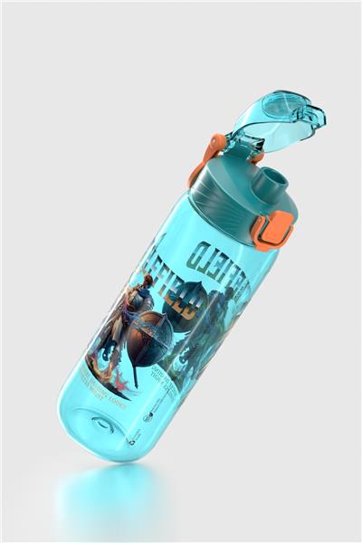 Renga Wave Desenli 630 ml Tritan Çocuk Matara 912167 Turkuaz