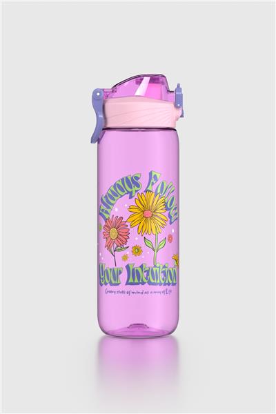 Renga Wave Desenli 630 ml Tritan Çocuk Matara 912166 Lila