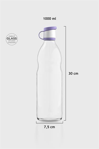 Renga Zen 1000 ml Cam Şişe 181001 Lila