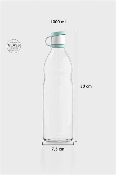 Renga Zen 1000 ml Cam Şişe 181001 Su Yeşili