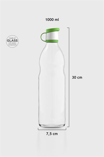 Renga Zen 1000 ml Cam Şişe 181001 Yeşil