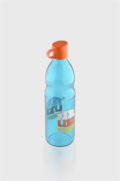 Renga Zen Feel Like Sunshine 1000 ml Cam Şişe 182050 Mavi-Turuncu