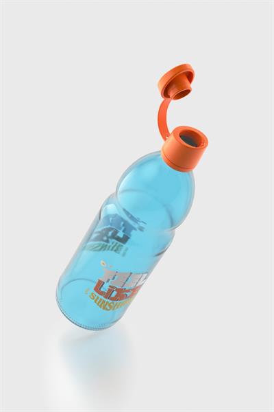 Renga Zen Feel Like Sunshine 1000 ml Cam Şişe 182050 Mavi-Turuncu