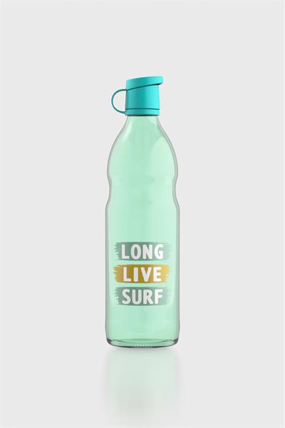 Renga Zen Long Live Surf 1000 ml Cam Şişe 182050 Yeşil-Turkuaz