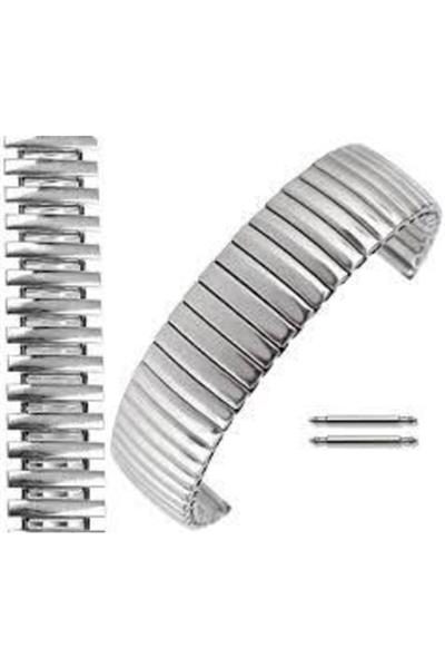 20mm Paslanmaz PNP Çelik Gümüş Renk Yaylı Bilezik Tipi Saat Kordonu