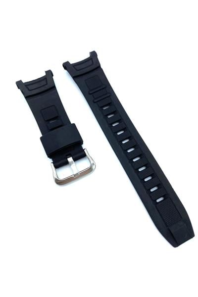 Casio Pro Trek Prg-130 Uyumlu Siyah Silikon Saat Kordonu Cas104