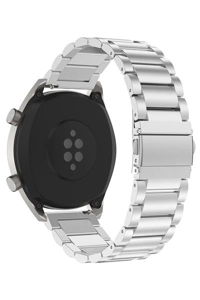 Huawei Watch GT / GT2 / GT2 Pro Classic Uyumlu 22mm Dolu Çelik Saat Kordonu | Akıllı Pimli Metal Klasik