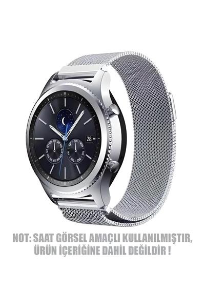 Huawei Watch GT / GT2 / GT2 Pro Uyumlu 22mm Classic Çelik Hasır Kordon – ⌚ 46mm Modellerle Uyumlu, Manyetik Toka ve Şık Örgü Tasarım