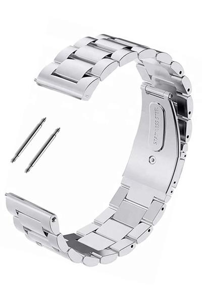 PNP 20mm Paslanmaz Çelik Saat Kordonu – ⌚ Basmalı Kilit Mekanizmalı, Metalik Şık ve Dayanıklı Tasarım