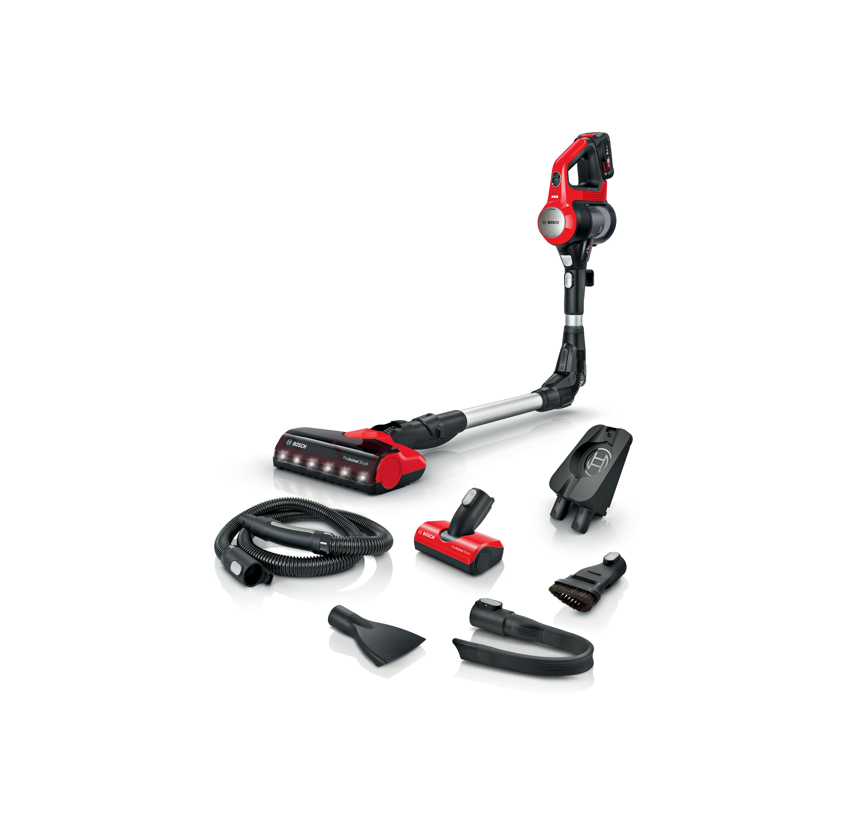 Bosch BCS711PET Unlimited 7 ProAnimal Red Şarjlı Dikey Süpürge