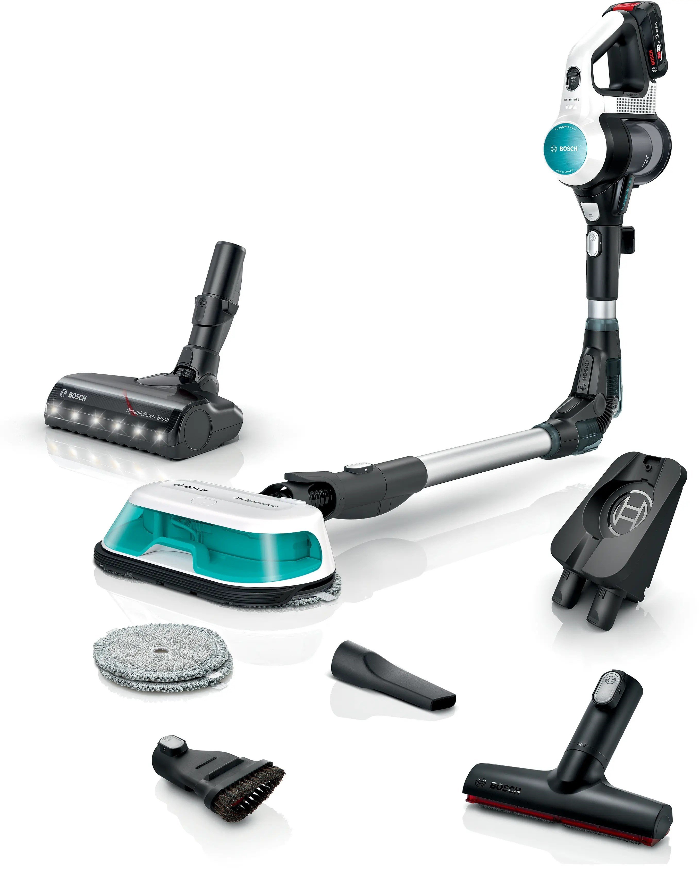 Bosch Unlimited 7 ProHygienic Aqua BCS71HYG1 Islak Kuru Şarjlı Dikey Süpürge