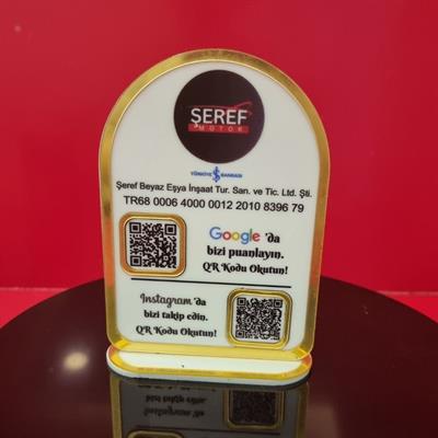 2li QR Kod Standı Google Yorum ve Instagram Panosu