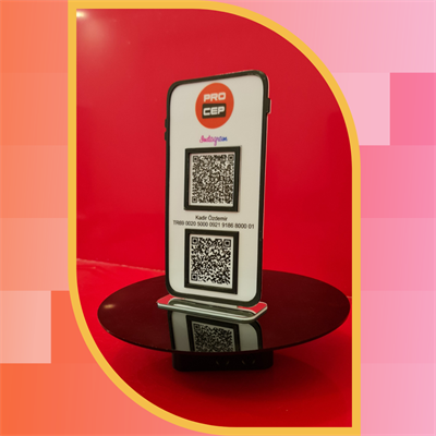 Smartphone Designed 2-Piece QR Code and IBAN Stand - Mobile Service Special Series