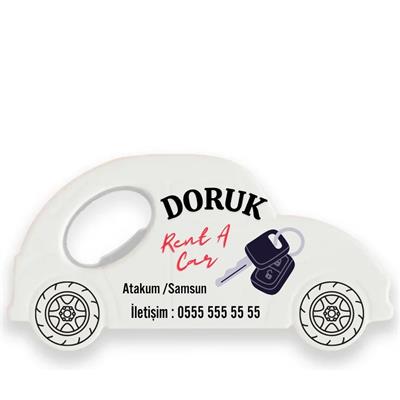 Araba Şeklinde Magnet Açacak – Doruk Rent A Car Promosyon Hediyeliği