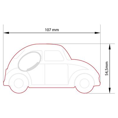 Araba Şeklinde Magnet Açacak | Vosvos Temalı Hediyelik Açacak