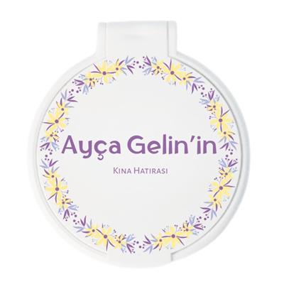 Ayça Gelinin Kına Hatırası Temalı Yuvarlak Ayna