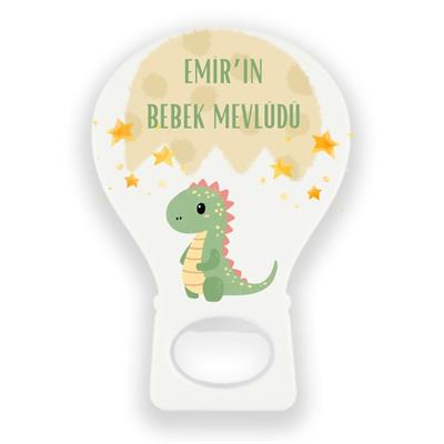 Balon Şeklinde Dinozorlu Bebek Mevlüdü Magnet – Emir Temalı Açacak