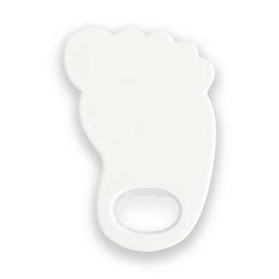 Beyaz Ayak Şeklinde Magnet Açacak | Hediyelik Mıknatıslı Açacak