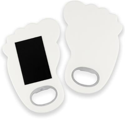 Beyaz Ayak Şeklinde Magnet Açacak | Hediyelik Mıknatıslı Açacak