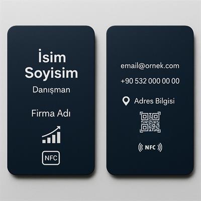 Danışmanlara Özel NFC Kartvizit - Şık Tasarım