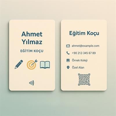 Eğitim Koçlarına Özel NFC Kartvizit - Dijital Çözüm