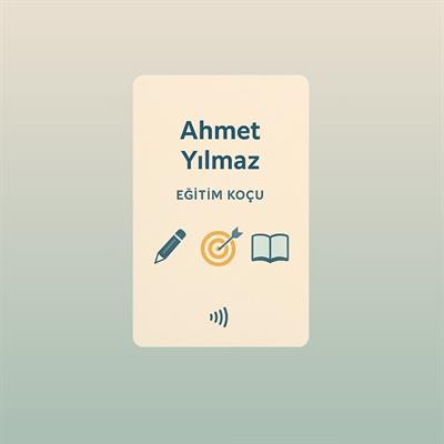 Eğitim Koçlarına Özel NFC Kartvizit - Dijital Çözüm