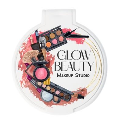 Glow Beauty Makeup Studio Tasarımlı Profesyonel Promosyon Aynası