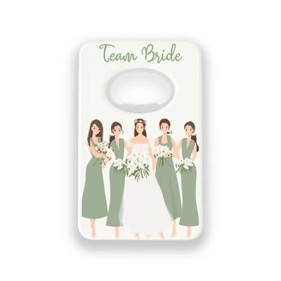 Kartvizit Şeklinde Bekarlığa Veda Magnet – Team Bride Açacak Hatırası
