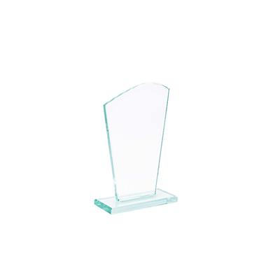 Kavisli Kesim 8 mm Cam Plaket UV Baskılı Modern Başarı Ödülü