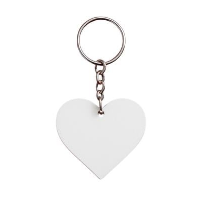 Kişiye Özel Kalp PVC Anahtarlık - UV Baskılı 45mm
