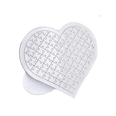 Kişiye Özel Kalp Şeklinde Puzzle - A3 Boyut / 97 Parça