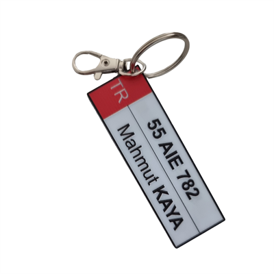 Kişiye Özel Plaka Anahtarlık – Pleksi Tasarım