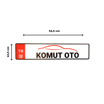 Kişiye Özel UV Baskılı Pleksi Plakalık | 3 mm Şeffaf Pleksi