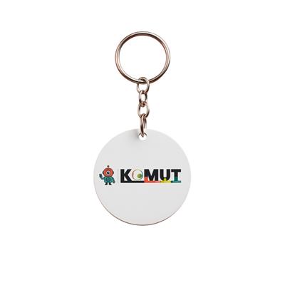 Kişiye Özel Yuvarlak PVC Anahtarlık - UV Baskılı 45mm