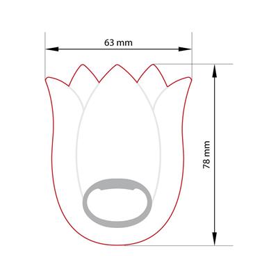 Lale Şeklinde Magnet Açacak | Kültürel ve Zarif Hediyelik Açacak Modeli