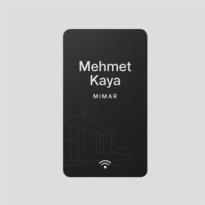 Mimarlara Özel NFC Kartvizit - Şık Tasarım