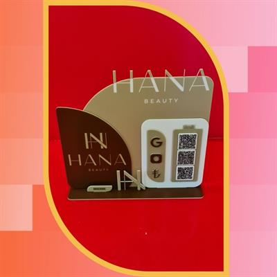 Custom Cut 30x30 cm Plexiglass QR Code Stand and A5 Brochure Holder - Corporate Promotion Board
