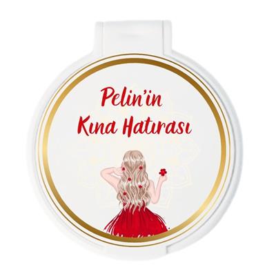 Pelinin Kına Hatırası Temalı Yuvarlak Ayna