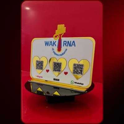 Premium Custom Logo Cut Plexi QR Board (24x18 cm)